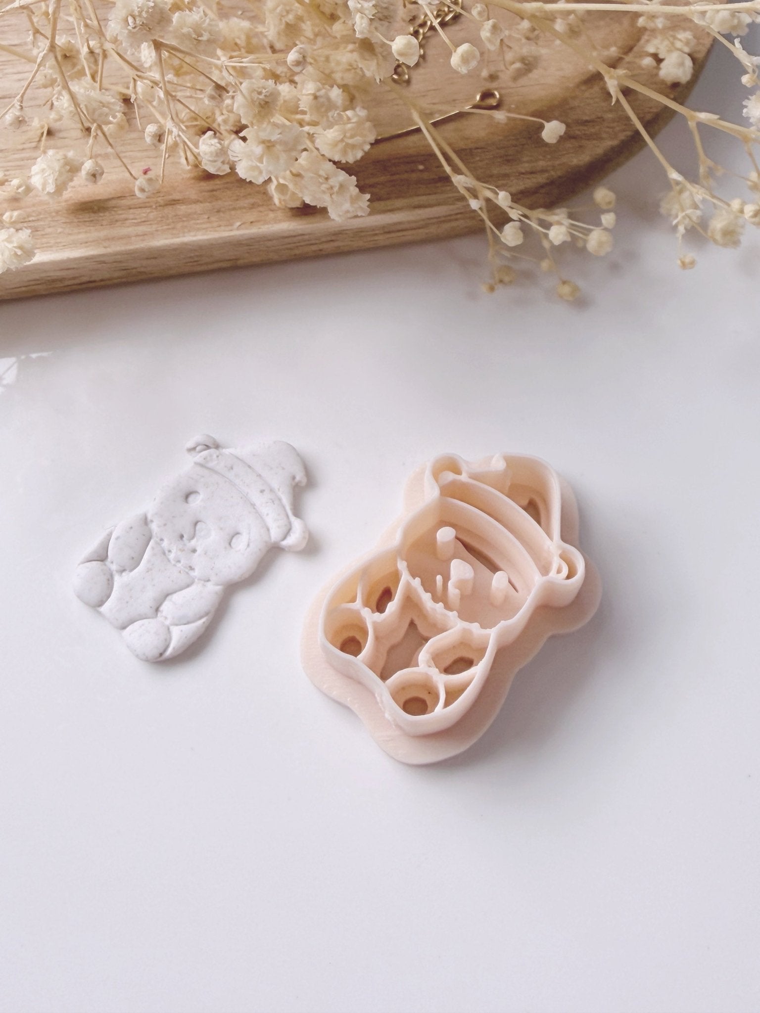 Christmas Teddy Clay Cutter - S.I. Originals