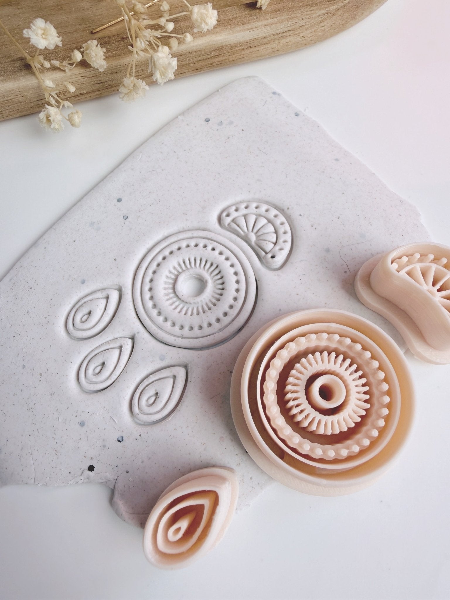 Mandala Cutter Set – Gold Mica Inlay Design | S.I. Originals