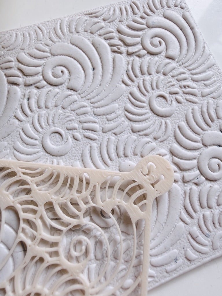 Coastal Whirl - Polymer Clay Stencil (75 mm) - S.I. Originals