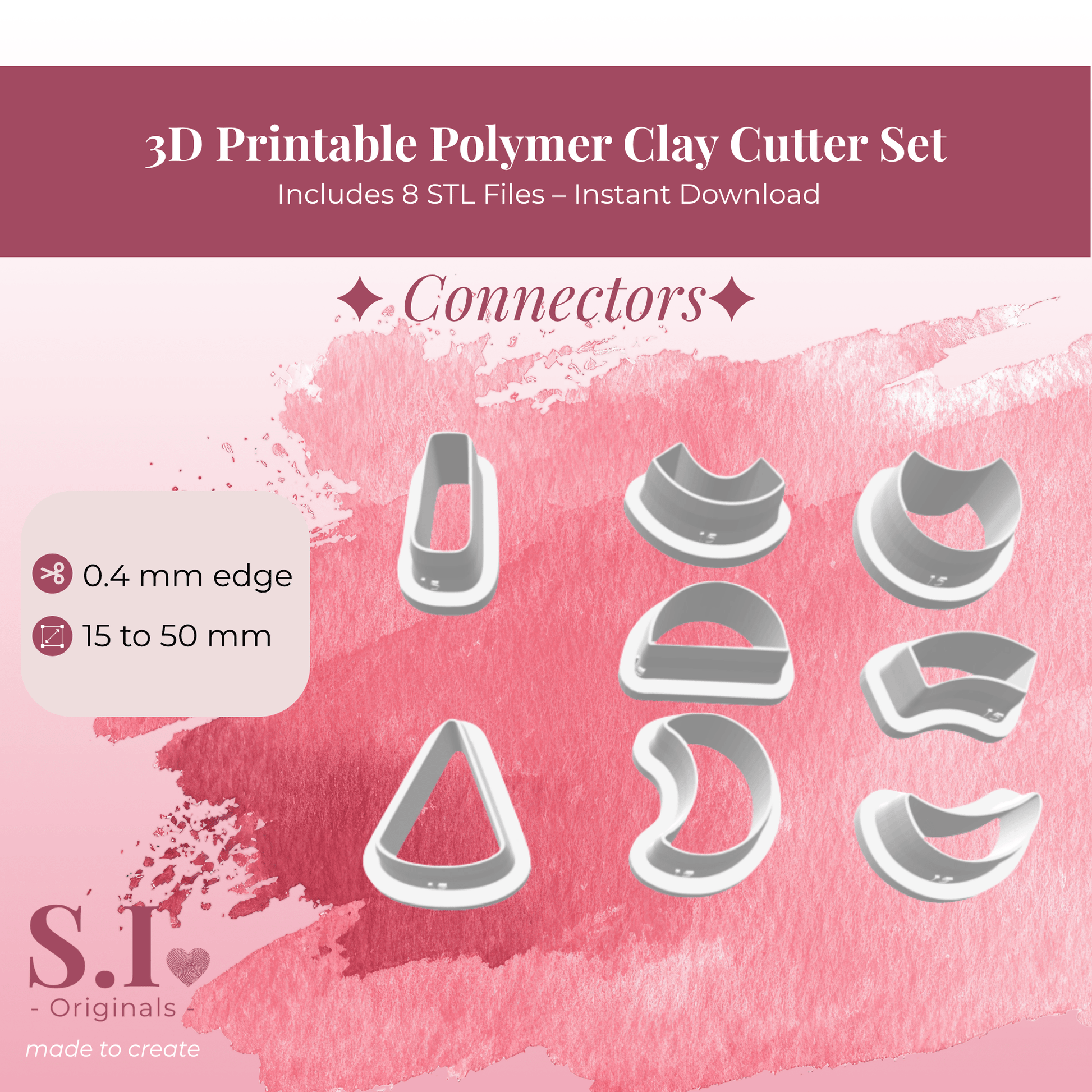 Connectors cutters - digital STL file - S.I. Originals