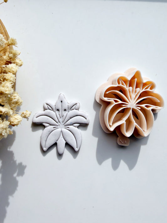 Mourning Lily | Polymer Clay Imprint Cutter