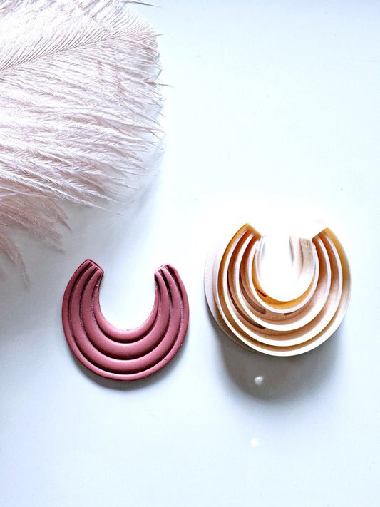 Embossed Curved Hoop Cutter – Polymeerklei Basic Sieraden - S.I. Originals
