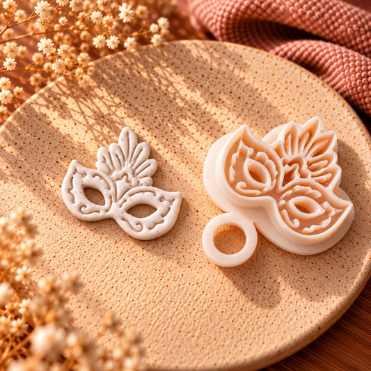 Masquerade Mask | Polymer Clay Imprint Cutter