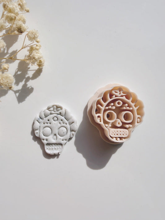 Floral Skull Cutter – Vrouwelijke Skull met Bloemenmotief - S.I. Originals