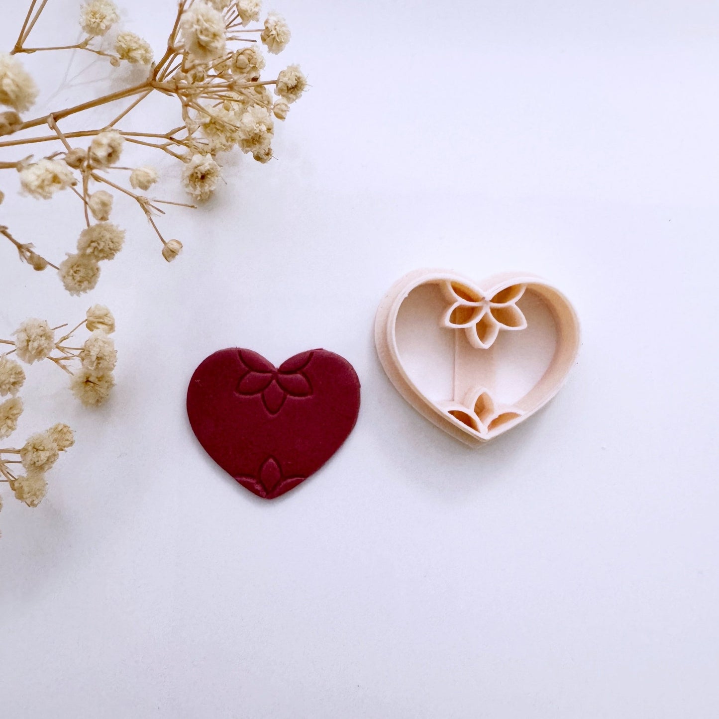 Flower embossed heart cutter - S.I. Originals