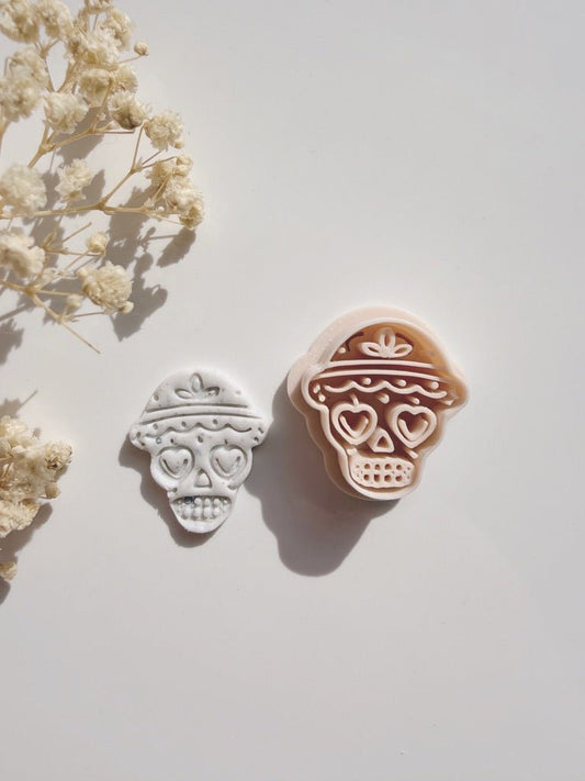 Heart Eyes Skull Cutter – Schattige Skull met Hartjesogen - S.I. Originals