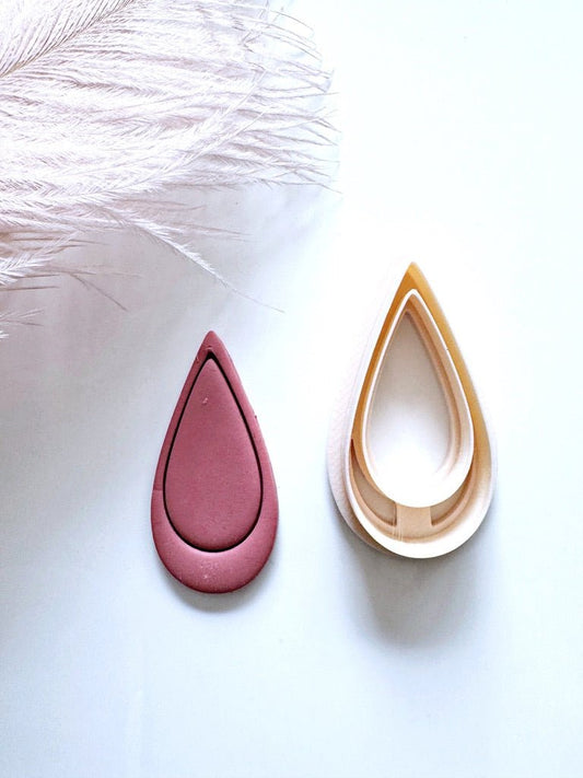 Long Closed Teardrop Cutter – Polymeerklei Basic Sieraden - S.I. Originals