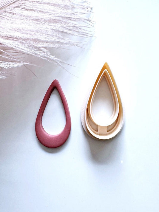 Long Open Teardrop Cutter – Polymeerklei Basic Sieraden - S.I. Originals