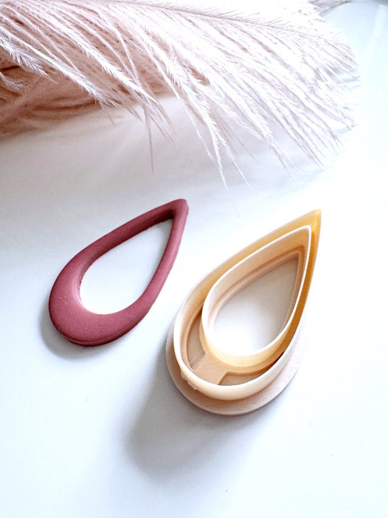 Long Open Teardrop Cutter – Polymeerklei Basic Sieraden - S.I. Originals