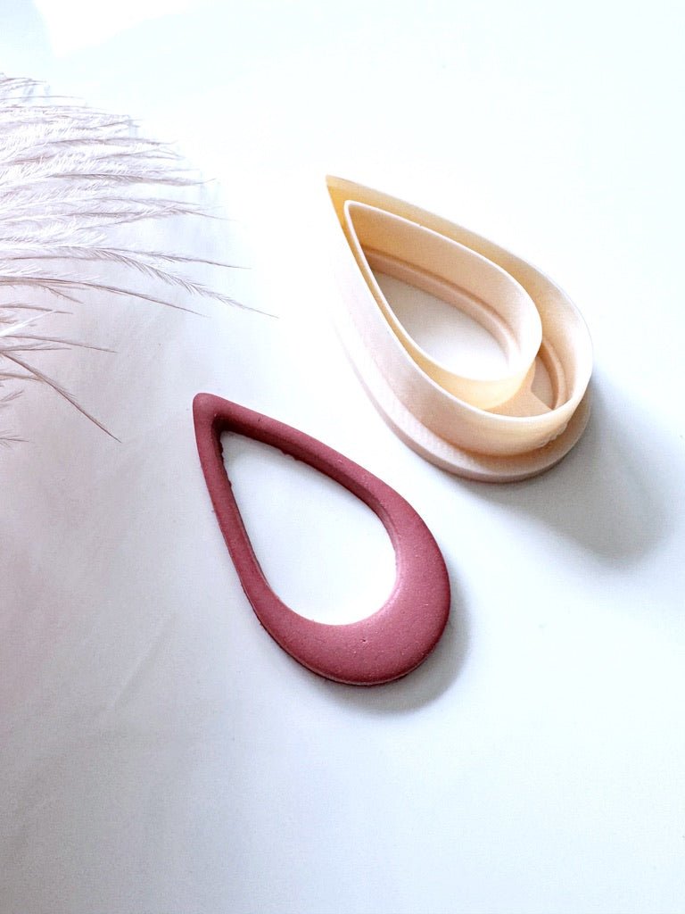 Long Open Teardrop Cutter – Polymeerklei Basic Sieraden - S.I. Originals