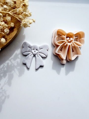 Memento Mori Bow | Polymer Clay Imprint Cutter - S.I. Originals
