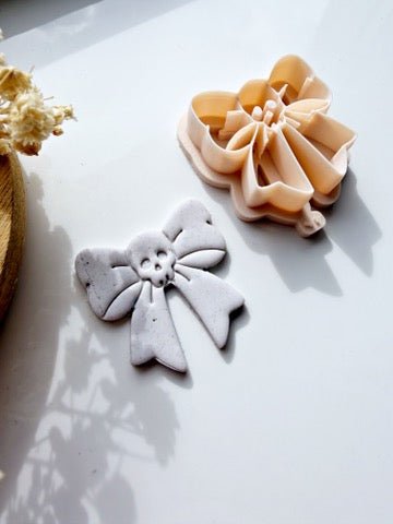 Memento Mori Bow | Polymer Clay Imprint Cutter - S.I. Originals