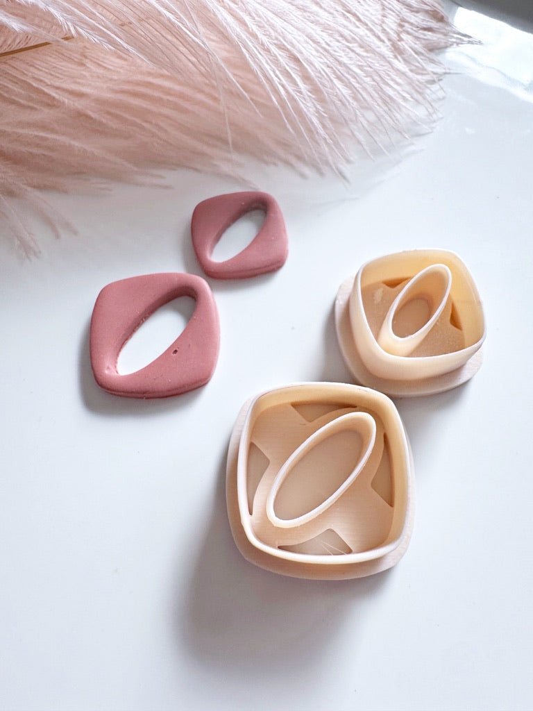 Open Square Rounded Cutter – Polymeerklei Basic Sieraden - S.I. Originals