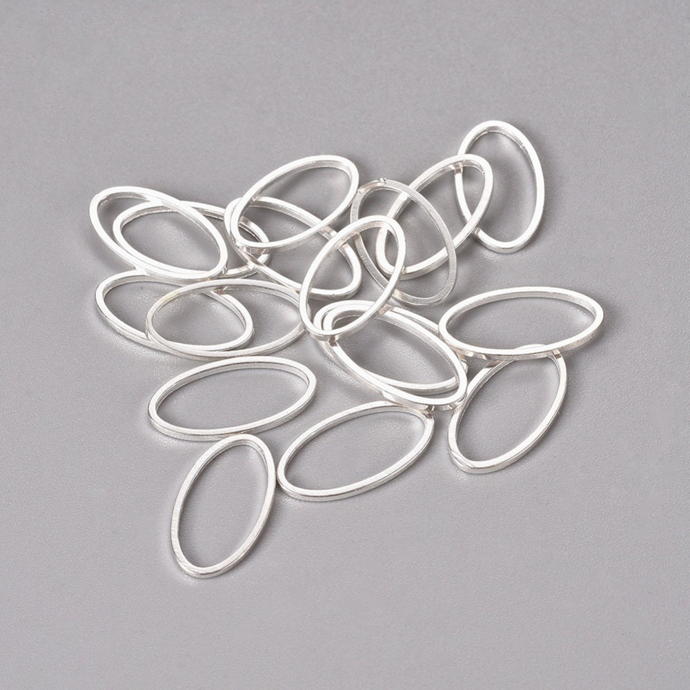 Ovale Link Ring – Zilver (16 mm) - S.I. Originals