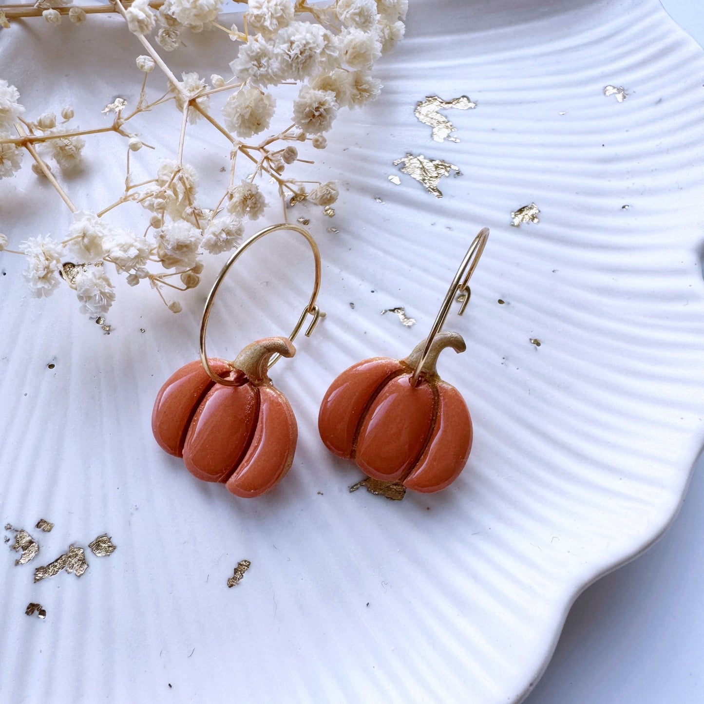 Pumpkin hoops oorbellen - S.I. Originals