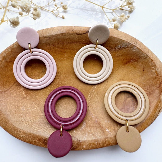Retro Circles Oorbellen - S.I. Originals