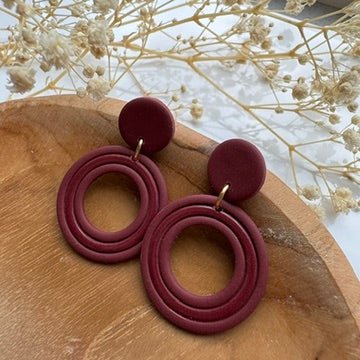 Retro Circles Oorbellen - S.I. Originals