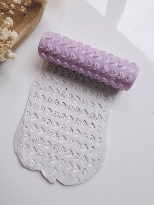 Scribbled Hearts Texture Roller - S.I. Originals