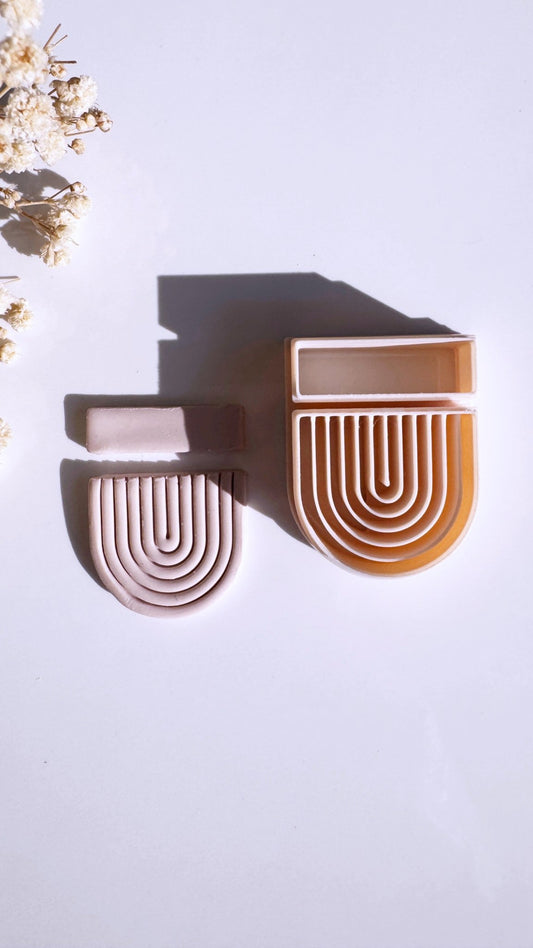 Striped arch and rectangle stud cutter - S.I. Originals