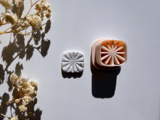 Stud Cutter – Sun Daisy | Polymeerklei Cutter 15–30 mm - S.I. Originals