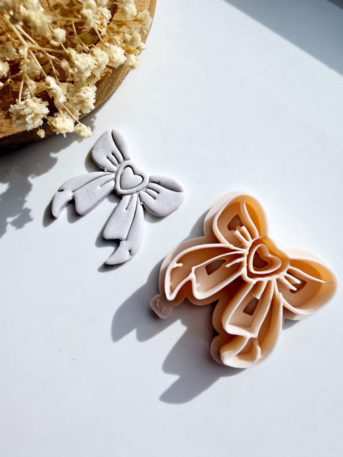 Sweetheart Bow | Polymer Clay Imprint Cutter - S.I. Originals