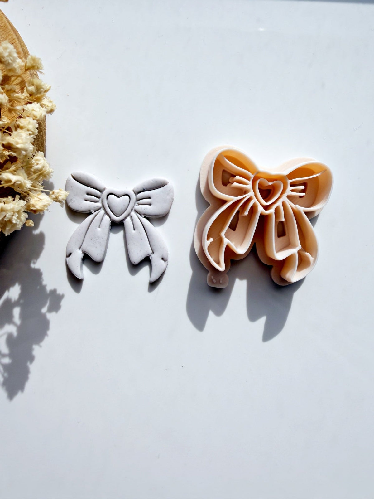 Sweetheart Bow | Polymer Clay Imprint Cutter - S.I. Originals