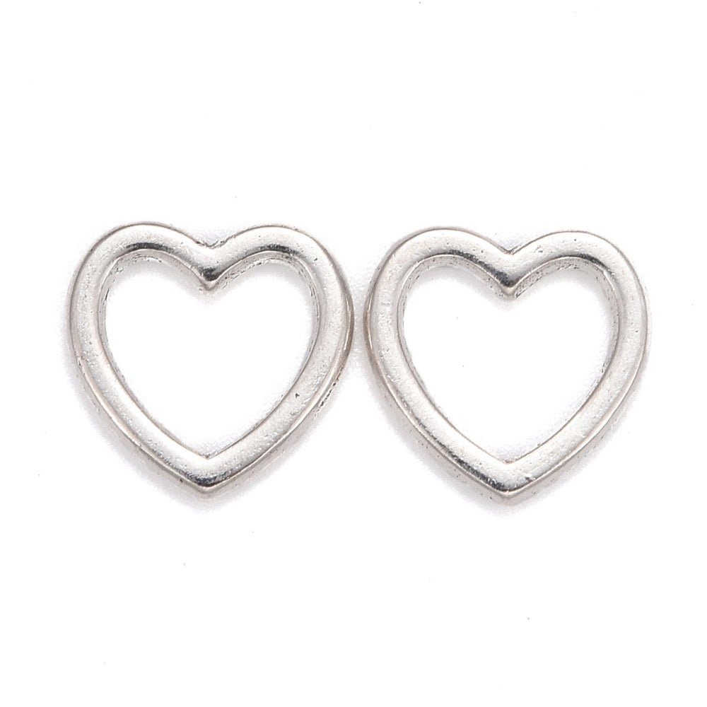 Tibetan Heart Connector – Zilver - S.I. Originals
