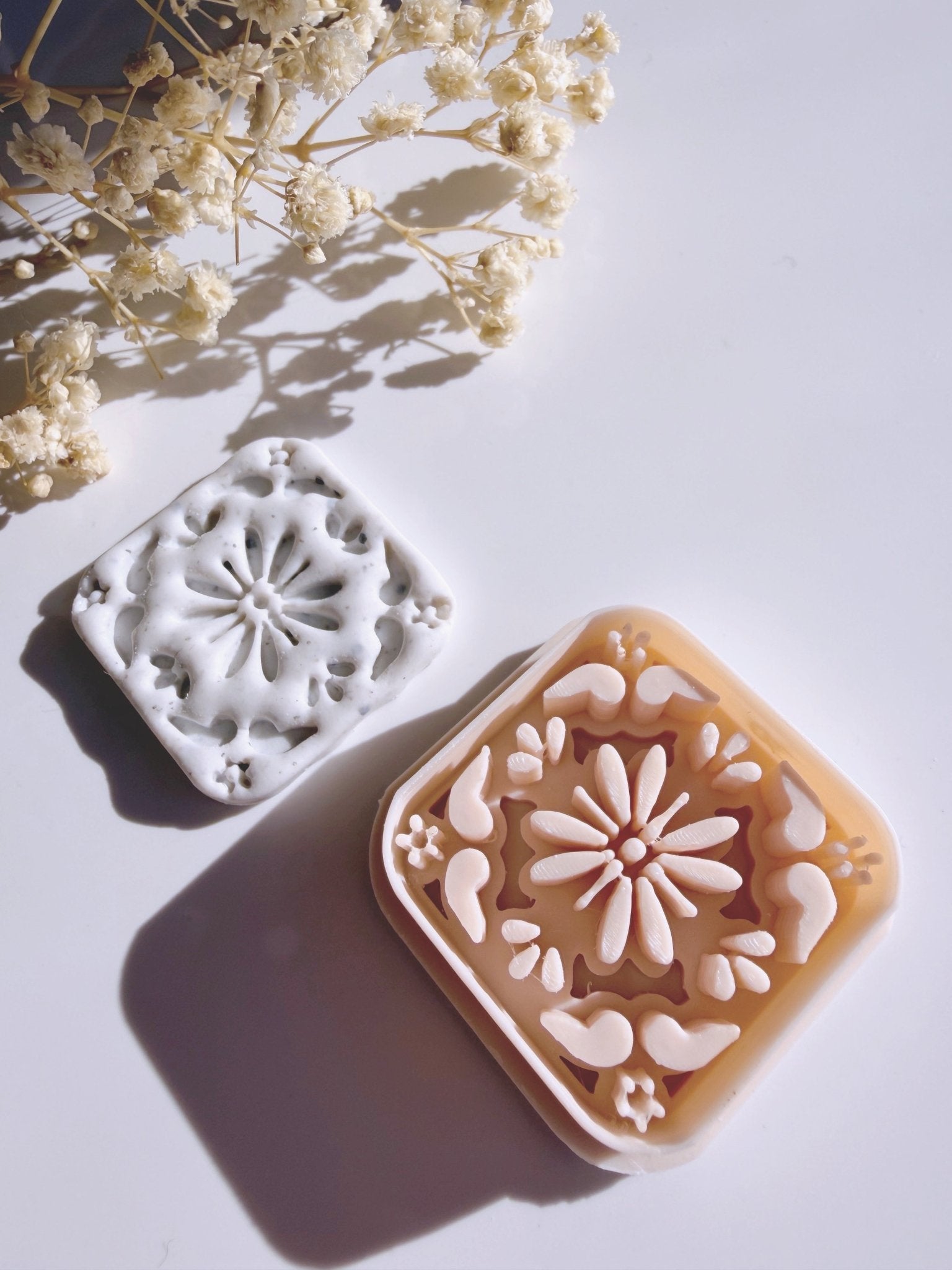 Tile Cutter – Baroque Petals | Polymeerklei Tegel Cutter - S.I. Originals