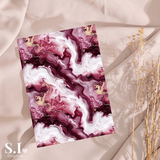 Transfer Paper - Burgundy Love | Voor Polymeer Klei - Water Transfer Paper - 0925 - 091 - S.I. Originals