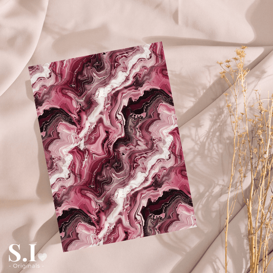 Transfer Paper - Burgundy Love | Voor Polymeer Klei - Water Transfer Paper - 0925 - 092 - S.I. Originals