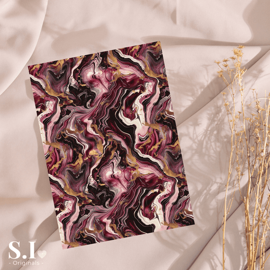 Transfer Paper - Burgundy Love | Voor Polymeer Klei - Water Transfer Paper - 0925 - 093 - S.I. Originals