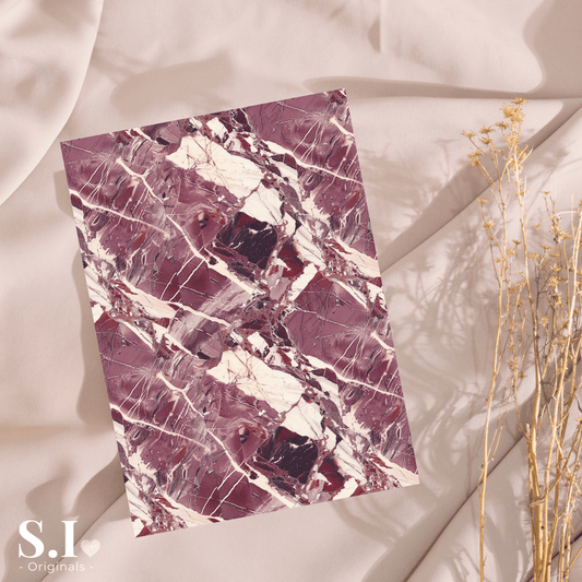 Transfer Paper - Burgundy Love | Voor Polymeer Klei - Water Transfer Paper - 0925 - 094 - S.I. Originals