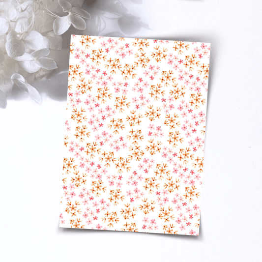 Transfer Paper – Cheek to cheek Floral | Voor Polymeer Klei - Water Transfer Paper - 192 - S.I. Originals