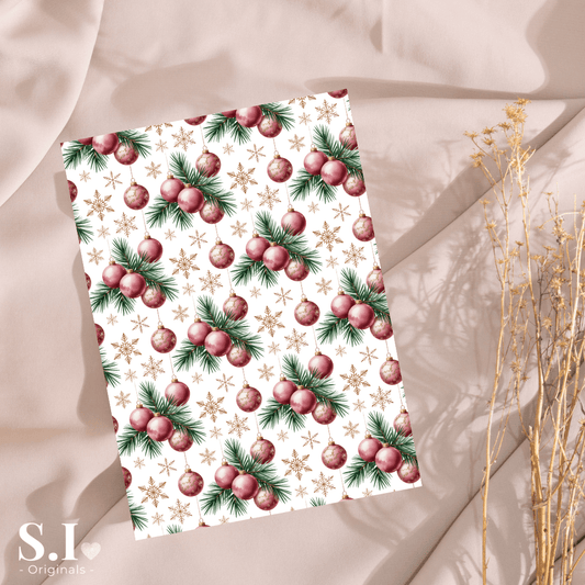 Transfer Paper - Christmas | Voor Polymeer Klei - Water Transfer Paper - 2510 - 081 - S.I. Originals