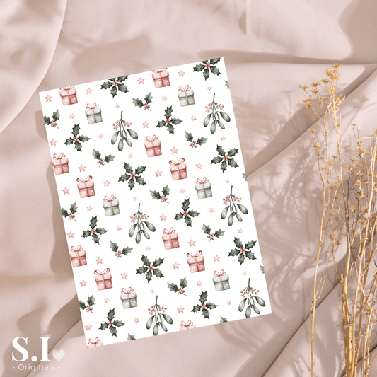 Transfer Paper - Christmas | Voor Polymeer Klei - Water Transfer Paper - 2510 - 091 - S.I. Originals