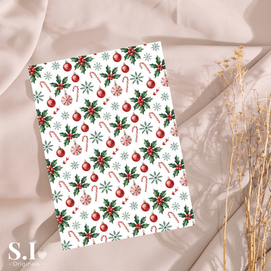 Transfer Paper - Christmas | Voor Polymeer Klei - Water Transfer Paper - 2510 - 094 - S.I. Originals