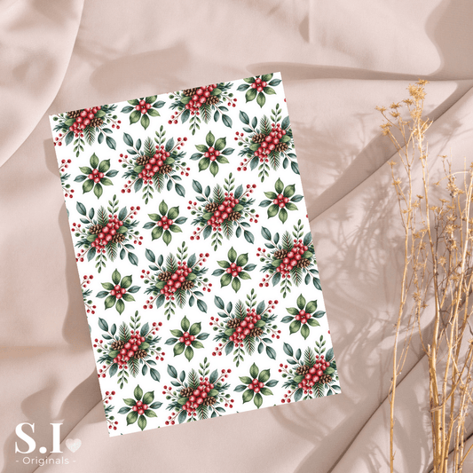 Transfer Paper - Christmas | Voor Polymeer Klei - Water Transfer Paper - 2510 - 095 - S.I. Originals