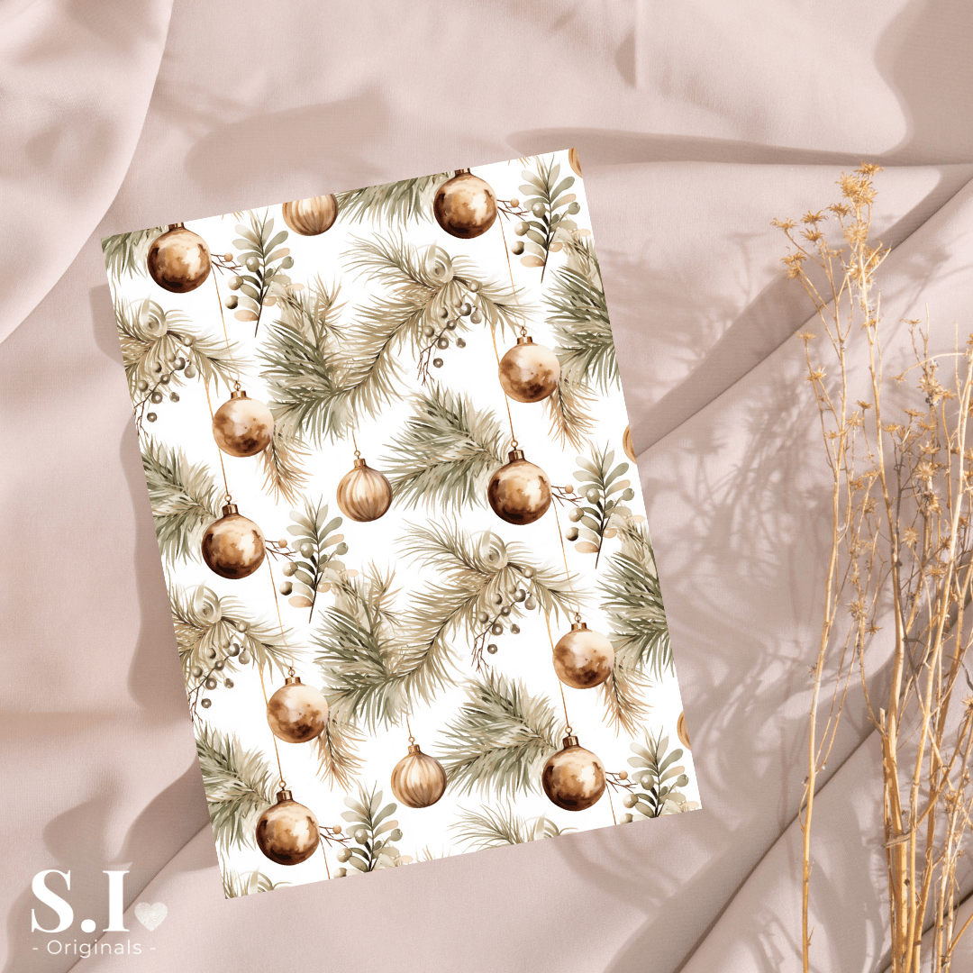 Transfer Paper - Christmas | Voor Polymeer Klei - Water Transfer Paper - 2510 - 097 - S.I. Originals