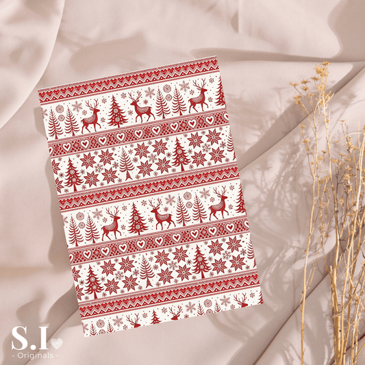 Transfer Paper - Christmas | Voor Polymeer Klei - Water Transfer Paper - 2510 - 104 - S.I. Originals
