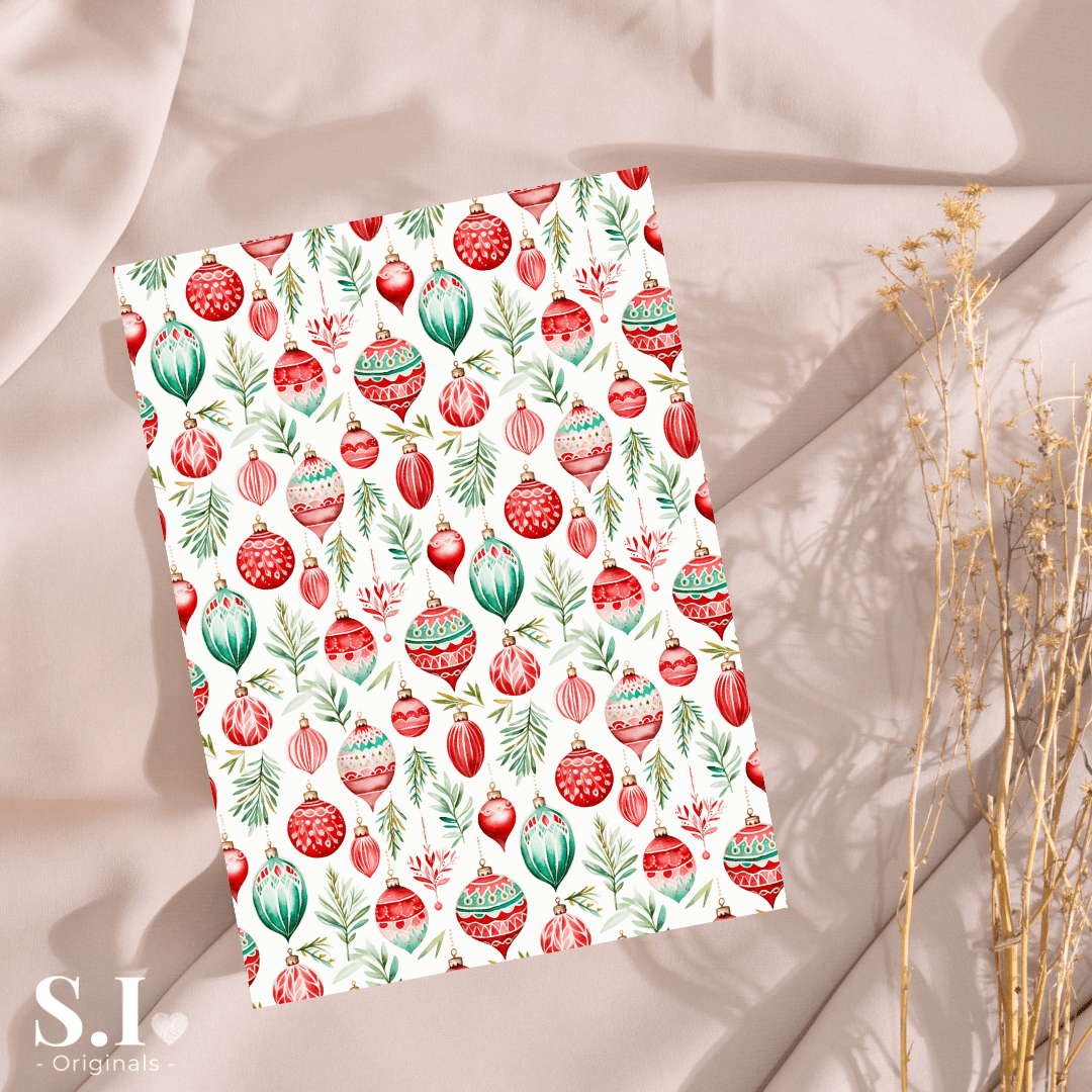 Transfer Paper - Christmas | Voor Polymeer Klei - Water Transfer Paper - 2510 - 114 - S.I. Originals