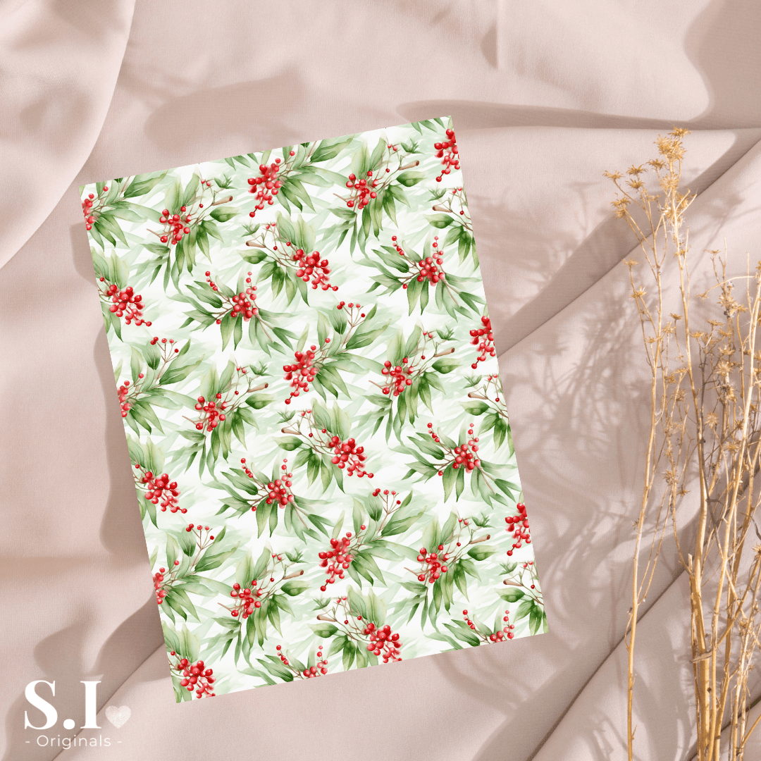 Transfer Paper - Christmas | Voor Polymeer Klei - Water Transfer Paper - 2510 - 115 - S.I. Originals