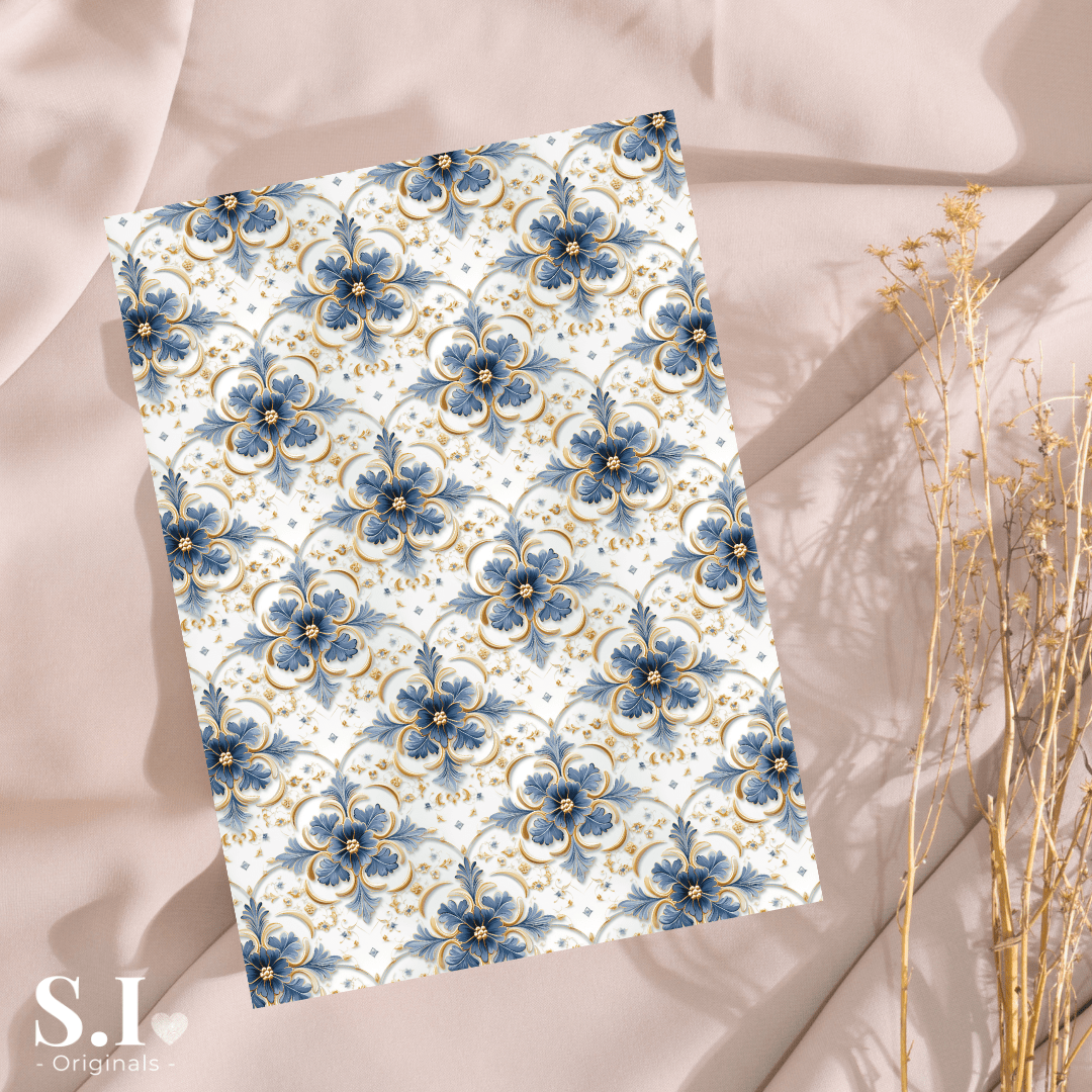 Transfer Paper – Delft Blue | Voor Polymeer Klei - Water Transfer Paper - 0925 - 022 - S.I. Originals