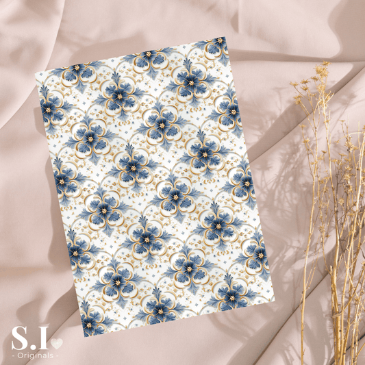 Transfer Paper – Delft Blue | Voor Polymeer Klei - Water Transfer Paper - 0925 - 022 - S.I. Originals