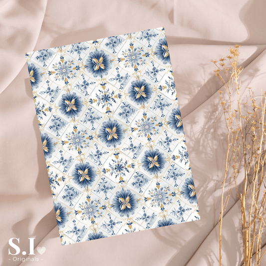 Transfer Paper – Delft Blue | Voor Polymeer Klei - Water Transfer Paper - 0925 - 024 - S.I. Originals