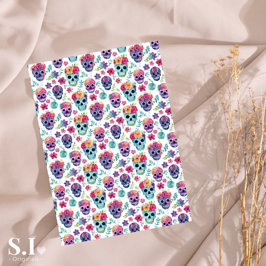 Transfer Paper - Dia de los Muertos | Voor Polymeer Klei - Water Transfer Paper - 1025 - 026 - S.I. Originals