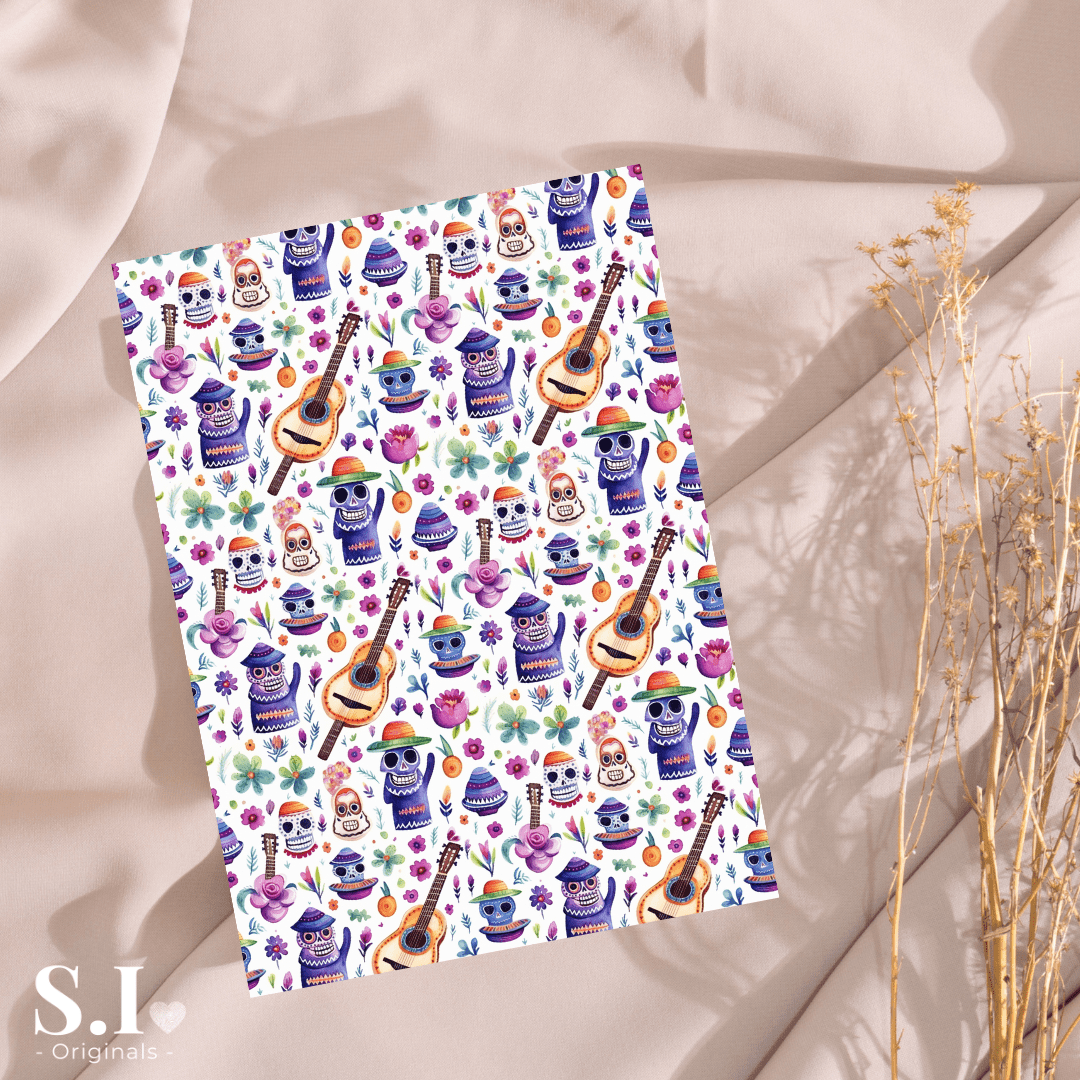 Transfer Paper - Dia de los Muertos | Voor Polymeer Klei - Water Transfer Paper - 1025 - 027 - S.I. Originals