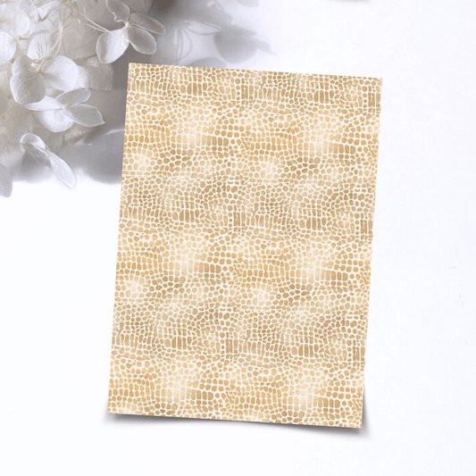 Transfer Paper – Golden Safari | Voor Polymeer Klei - Water Transfer Paper - 322 - S.I. Originals