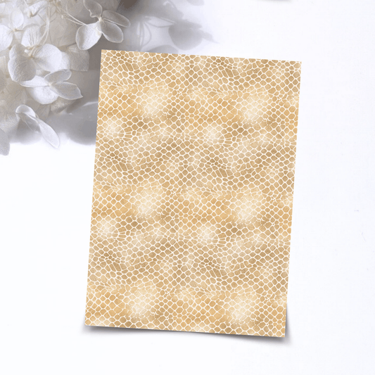 Transfer Paper – Golden Safari | Voor Polymeer Klei - Water Transfer Paper - 327 - S.I. Originals