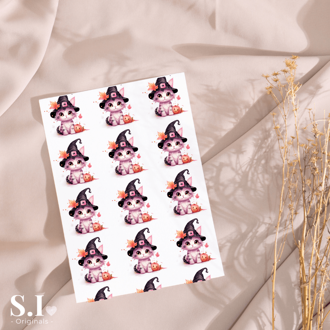 Transfer Paper – Halloween | Voor Polymeer Klei - Water Transfer Paper - 0925 - 053 - S.I. Originals