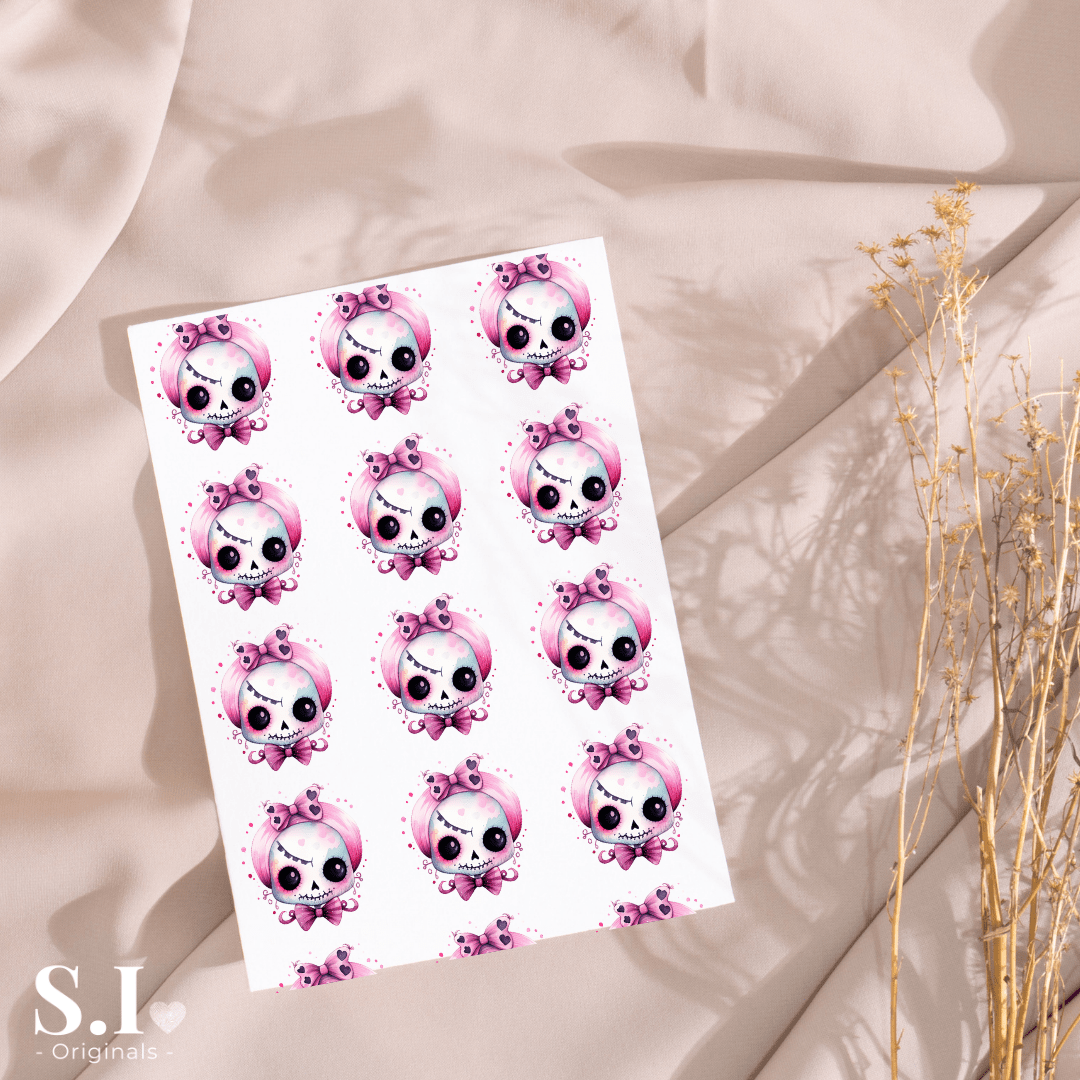 Transfer Paper – Halloween | Voor Polymeer Klei - Water Transfer Paper - 0925 - 064 - S.I. Originals